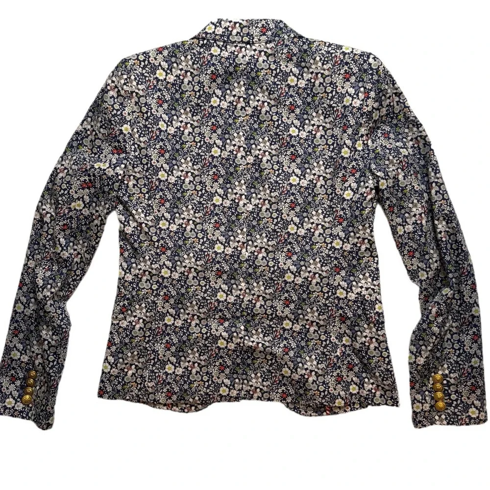 J Crew Liberty Floral‎ Fabric Schoolboy Blazer Size 0
